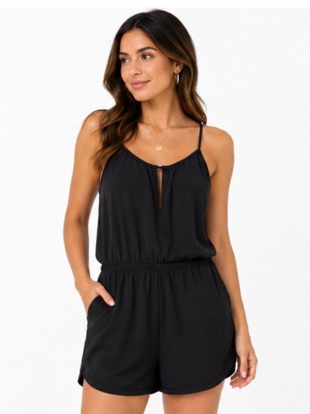 Old Navy Black Sleeveless Romper